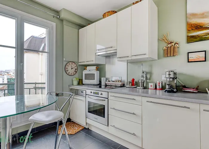Lägenhet Le Boursault - Stunning Penthouse, Terrace, Parking Paris
